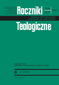 Sprawozdanie z działalności naukowo-dydaktycznej Sekcji Liturgiki i Homiletyki KUL w roku akademickim 2019/2020