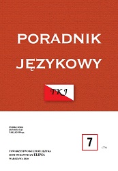 Uwagi o modelach derywowania współczesnych polskich rzeczowników odprzymiotnikowych