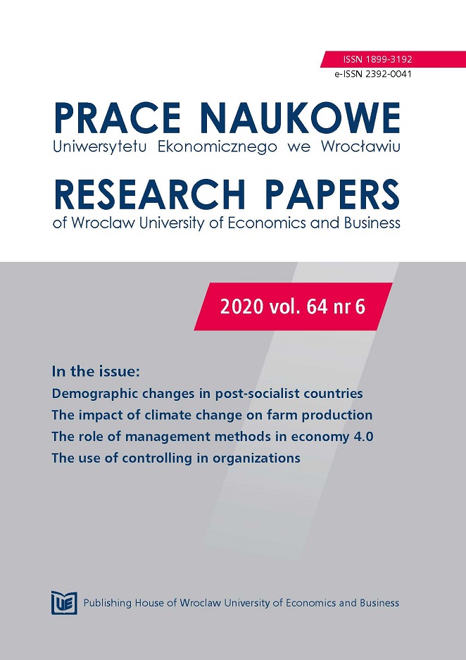 The use of controlling in organizations operating in Poland, Switzerland and the USA – a comparative study Cover Image