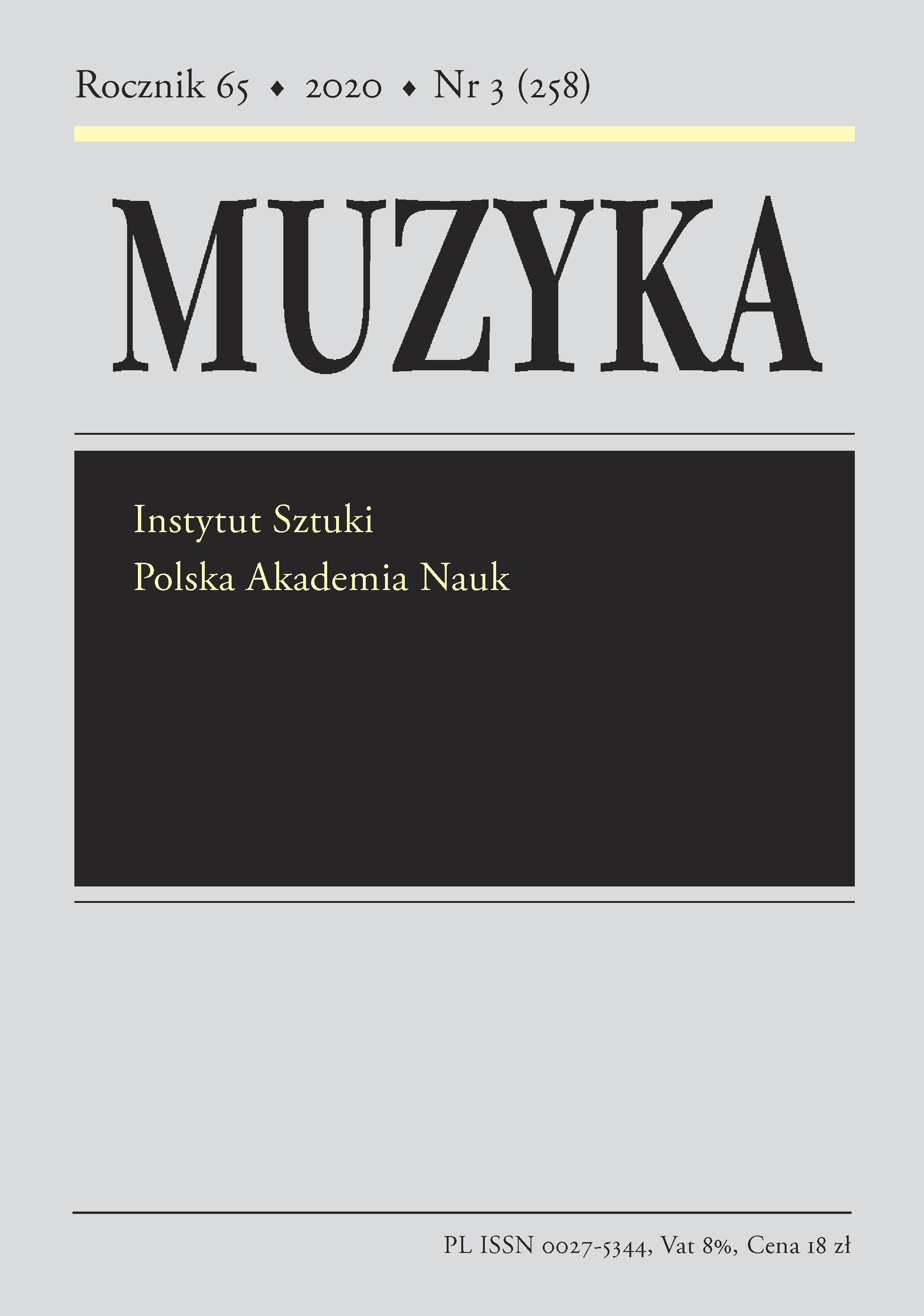 The Influence of the Development of the Record Industry and the Globalisation Processes on the Repertoires and Music Released by Street Musicians Cover Image