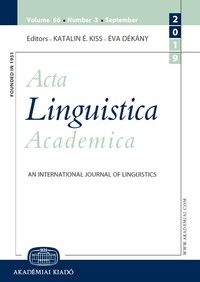 Erratum: Back to restitutives (again): A syntactic account of restitutive and counterdirectional verbal particles in Hungarian Cover Image
