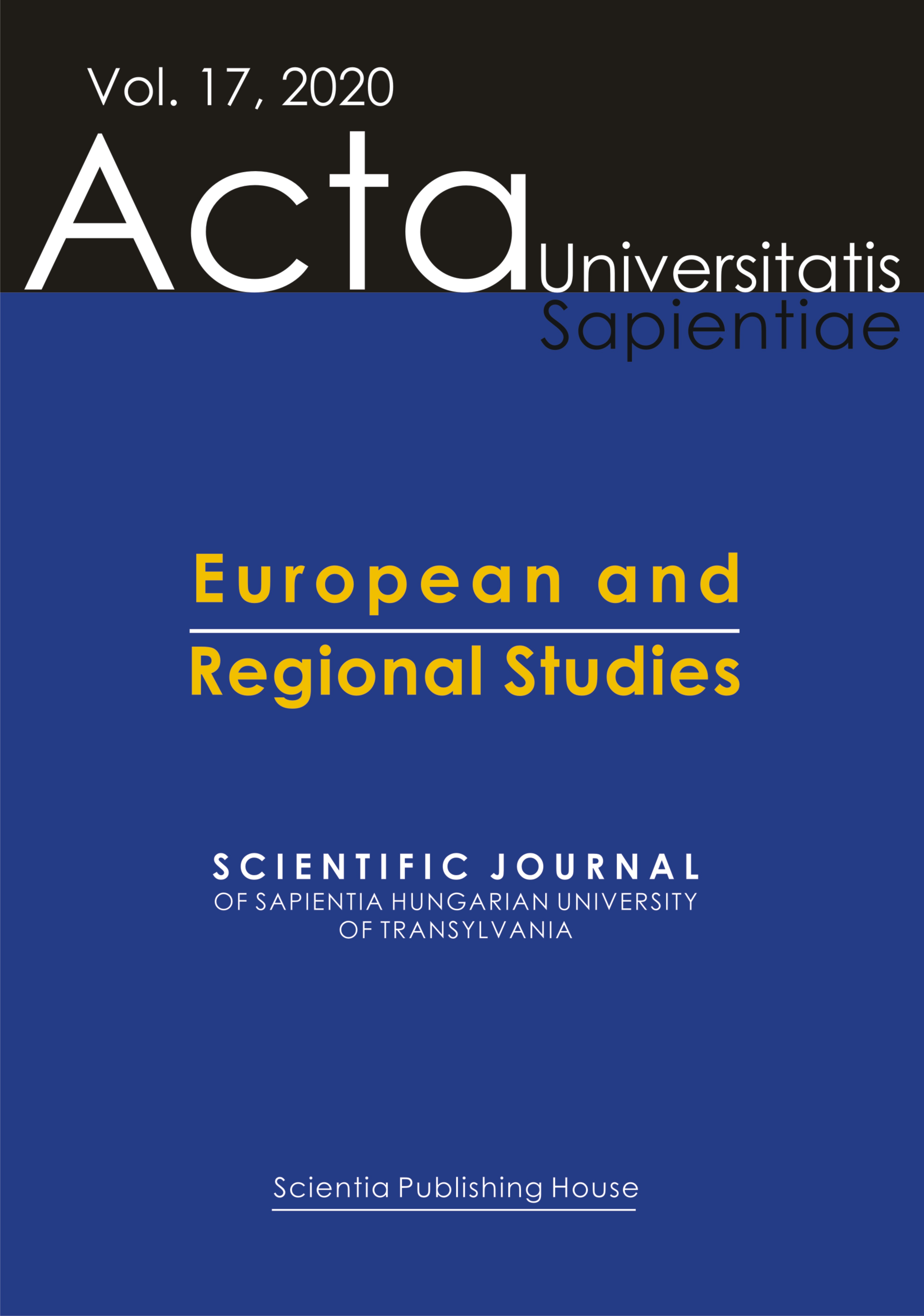 Territorial Interrelation between Innovation and a Number of Social/Infrastructural Indicators in Central and Eastern Europe (V4 + Romania) Cover Image