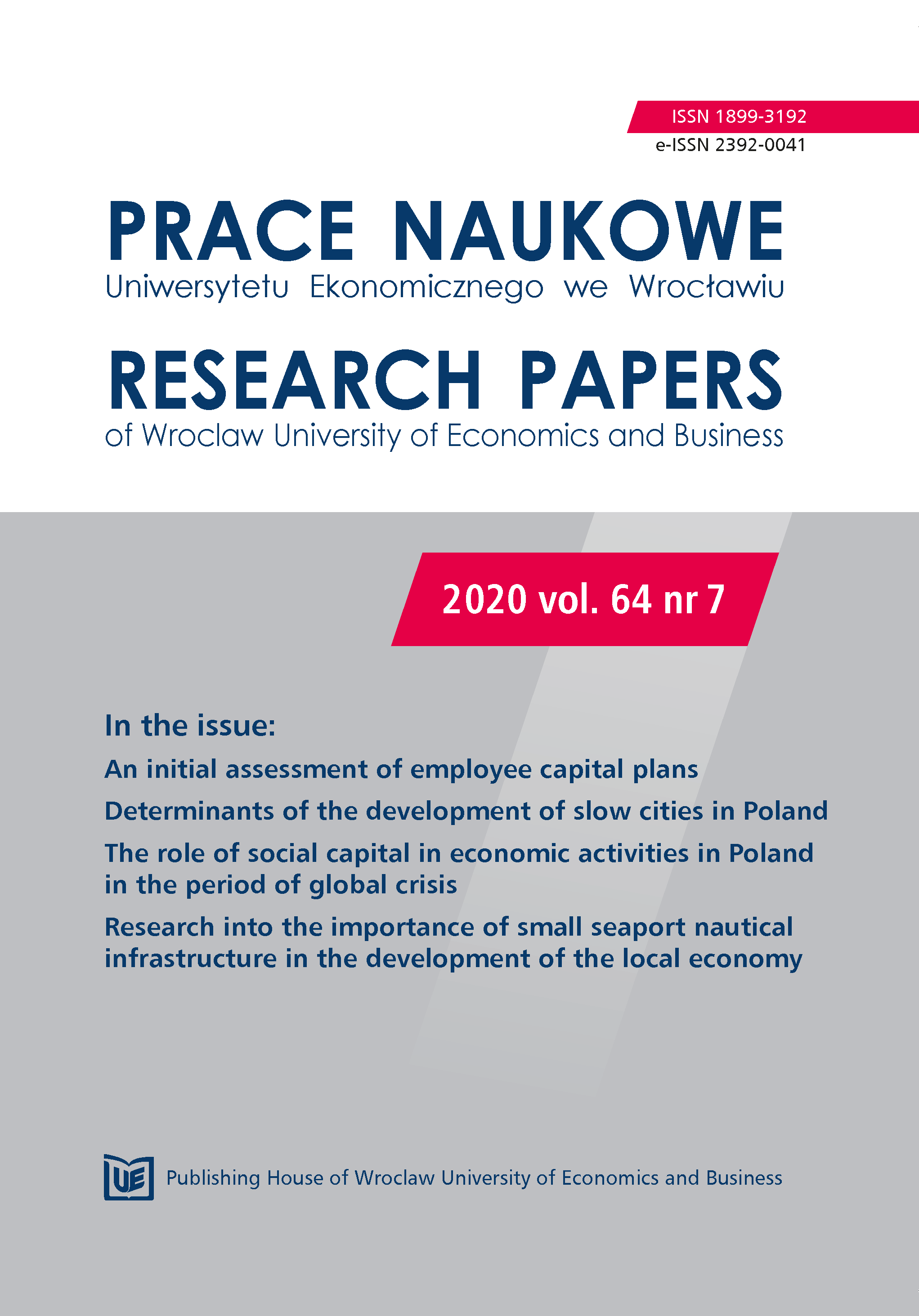 The role of social capital in economic activities in Poland in the period of global crisis Cover Image