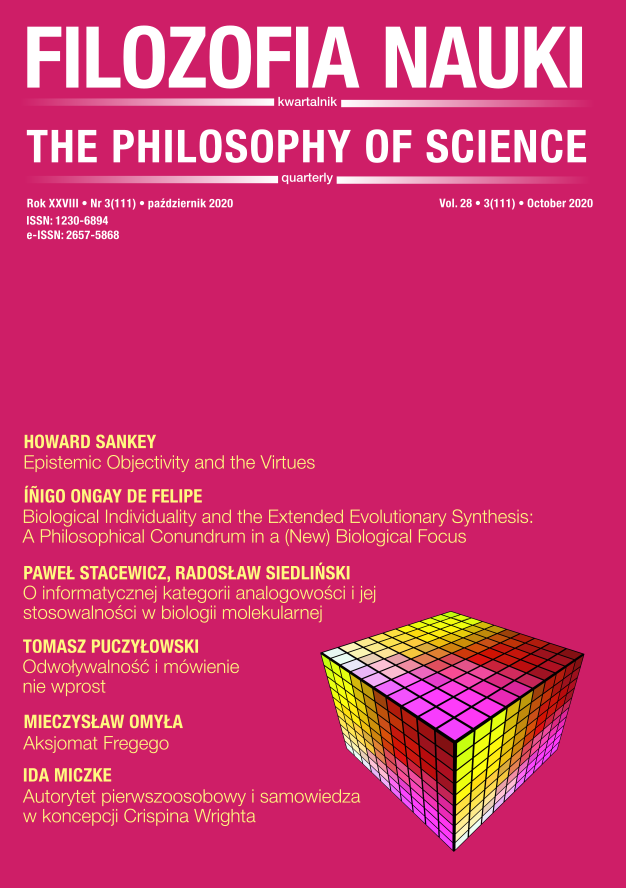 On the Computer-Science Category of Analogicity and the Possibility of its Application in Molecular Biology Cover Image