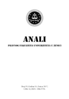 THE RIGHT TO PRIVACY AND PROTECTION OF PERSONAL DATA OF EMPLOYEES AS A PATIENT IN THE LAW OF THE REPUBLIC OF SERBIA Cover Image