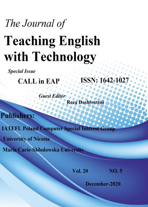 ENHANCING EAP LEARNERS’ VOCABULARY ACQUISITION: AN INVESTIGATION OF INDIVIDUAL SMS-BASED REPORTING ACTIVITIES Cover Image