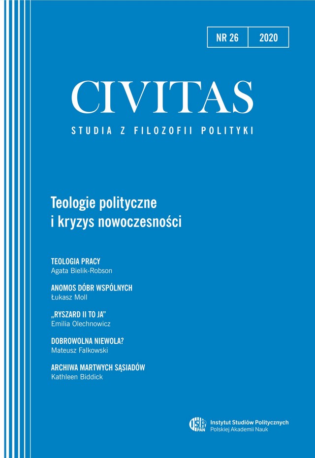 How Is Voluntary Slavery Possible (Conceivable)? On the Modern Forms of Government, Ideology and the Spectacle of Power Cover Image