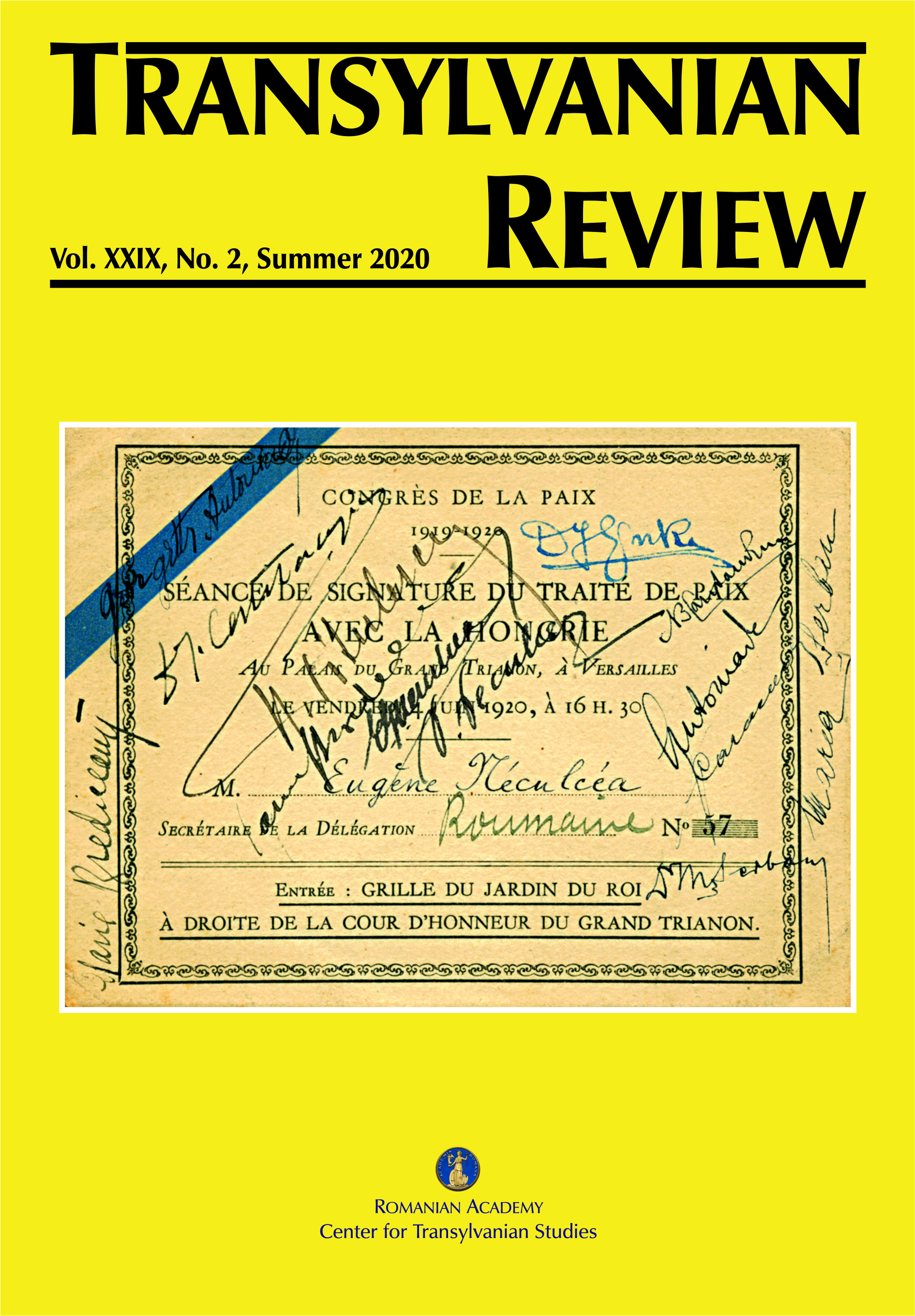 The Importance of the Treaty of Trianon Cover Image