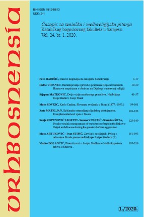 PSYCHO-SOCIAL CONSEQUENCES OF WAR CRIMES OF RAPE IN THE ĐAKOVO-OSIJEK ARCHDIOCESE DURING THE GREATER-SERBIAN AGGRESSION