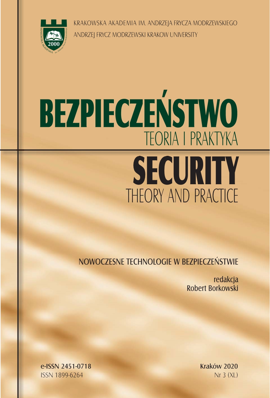 Robotyka bezpieczeństwa i ratownictwa jako nowy obszar nauki i inżynierii bezpieczeństwa