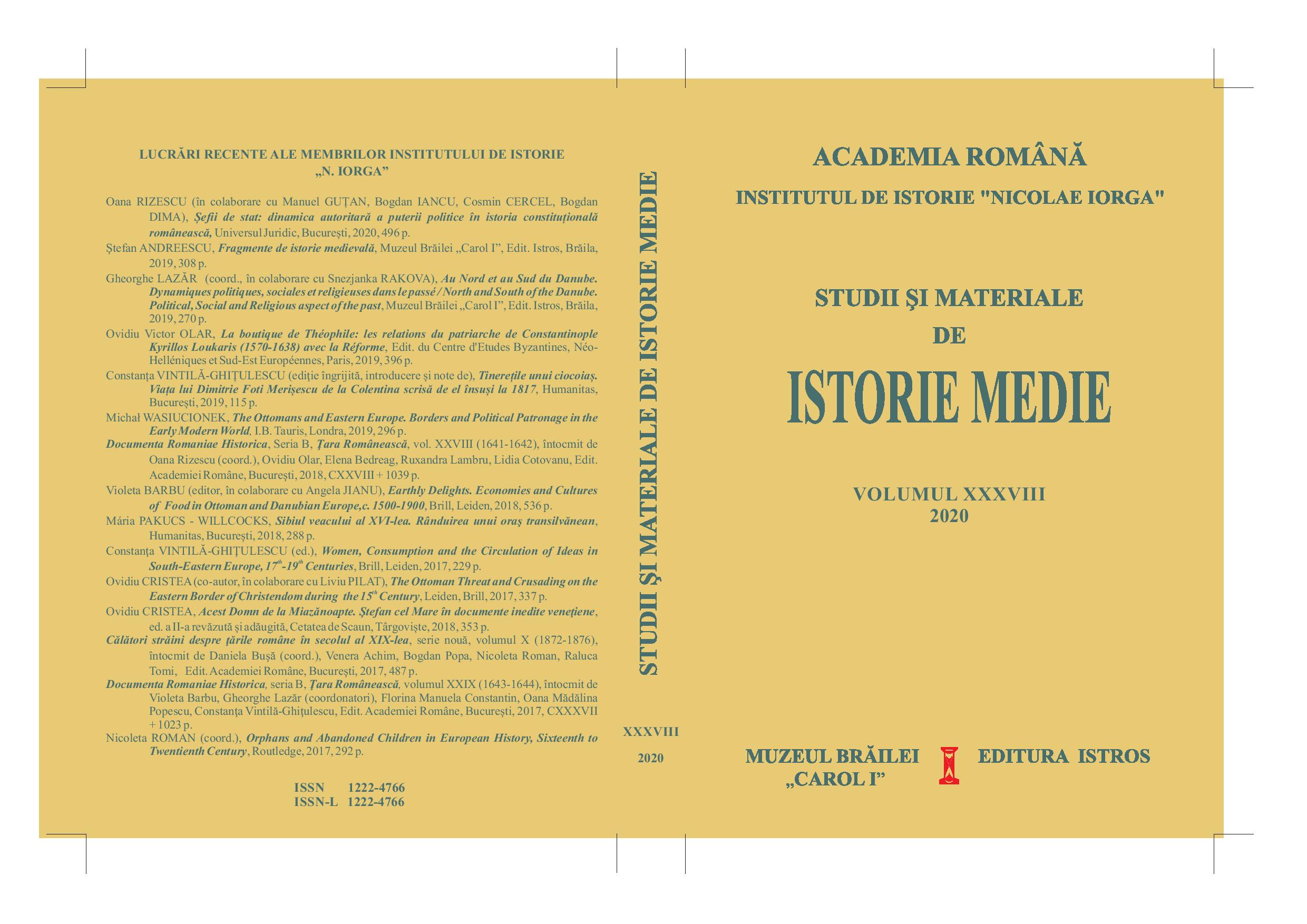 Concerning the relationship between Wallachia and the „Serbian imperial monastery” of Hilandar (Mount Athos). The Beginnings Cover Image