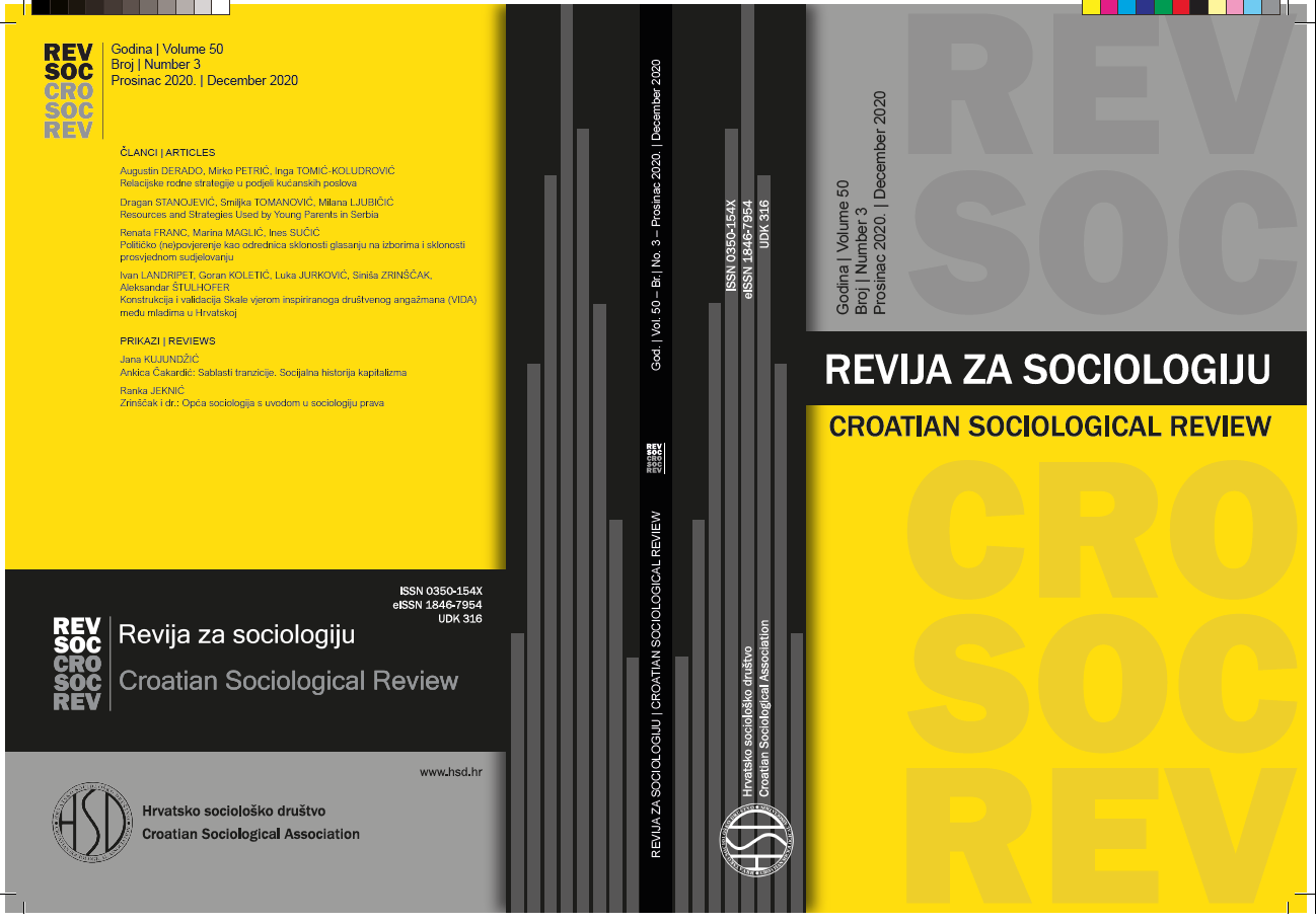 Construction and Evaluation of the Faith-Based Social Engagement Scale (VIDA) among Emerging Croatian Adults Cover Image