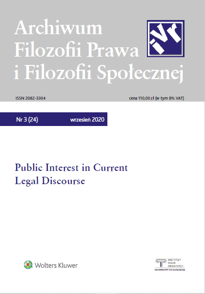 Is “Public Interest” a Conceptual Category of Contemporary Polish Procedural Criminal Law? Cover Image