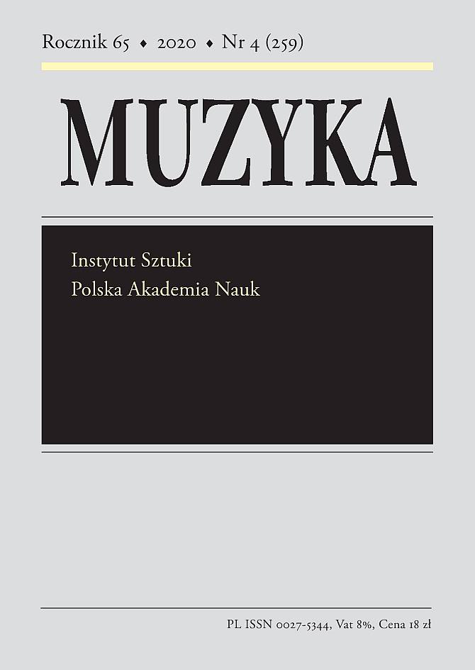 Selected Polish Handbooks of Piano Playing from the First Half of the Nineteenth Century in the Context of the Social History of Music Cover Image