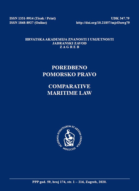 Maritime Law : Comparative Legal Study (authors: Ivošević; Pejović) (Beograd, 2019) : [book review] Cover Image