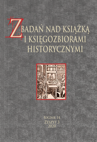 Series and publishing cycles in music prints published in Warsaw between 1875 and 1918 as a tool for dissemination and commercialization of art Cover Image