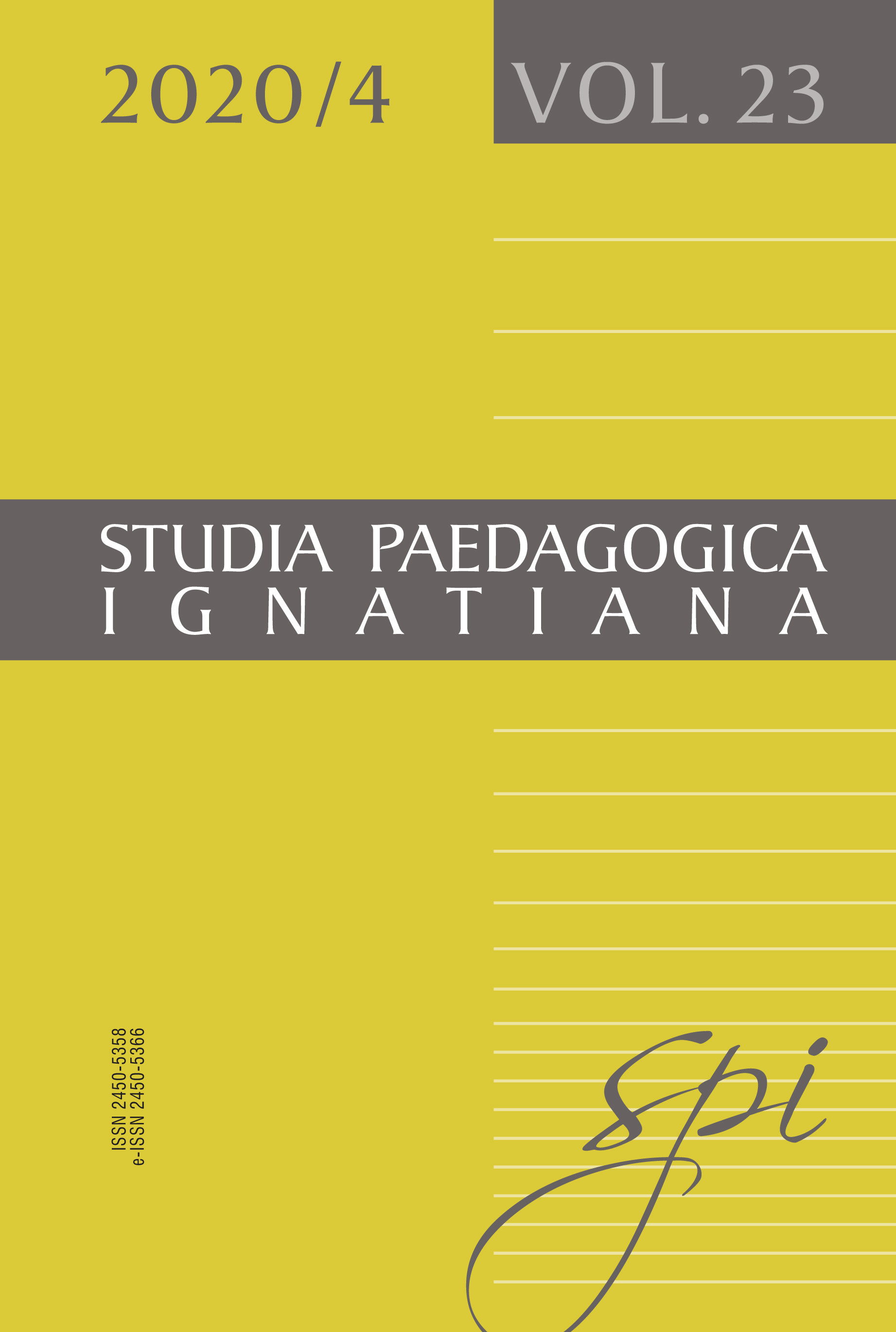 The Teacher in the Paradigm of  Personal Formation Cover Image