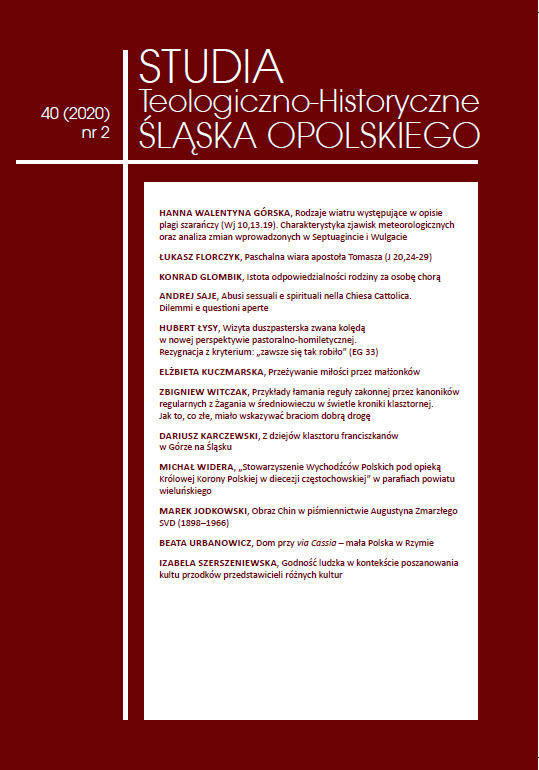 Rodzaje wiatru występujące w opisie plagi szarańczy (Wj 10,13.19)