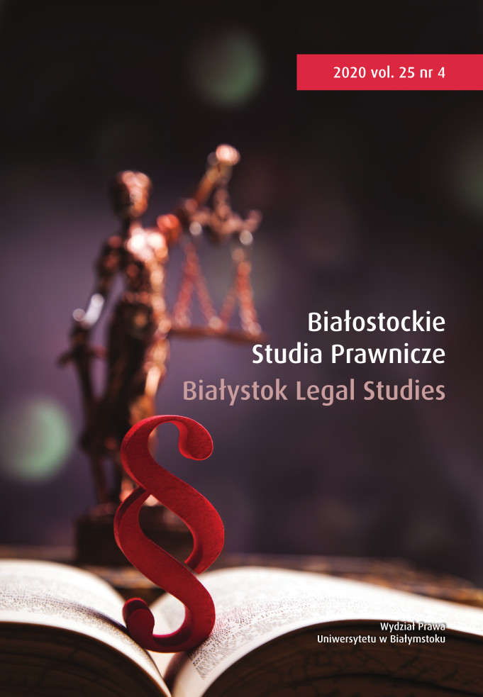 Protection of Students’ Personal Data in Times of Development of Biometric Technologies as a Challenge for Universities in Poland Cover Image