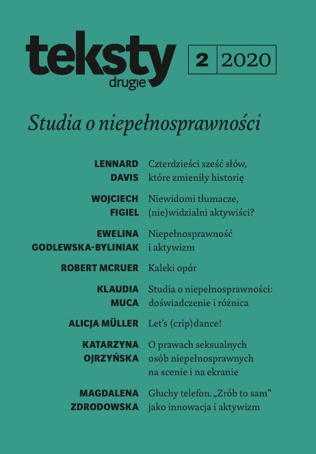 Aktywność obywatelska młodzieży z niepełnosprawnością intelektualną. Społeczno-kulturowe bariery inkluzji