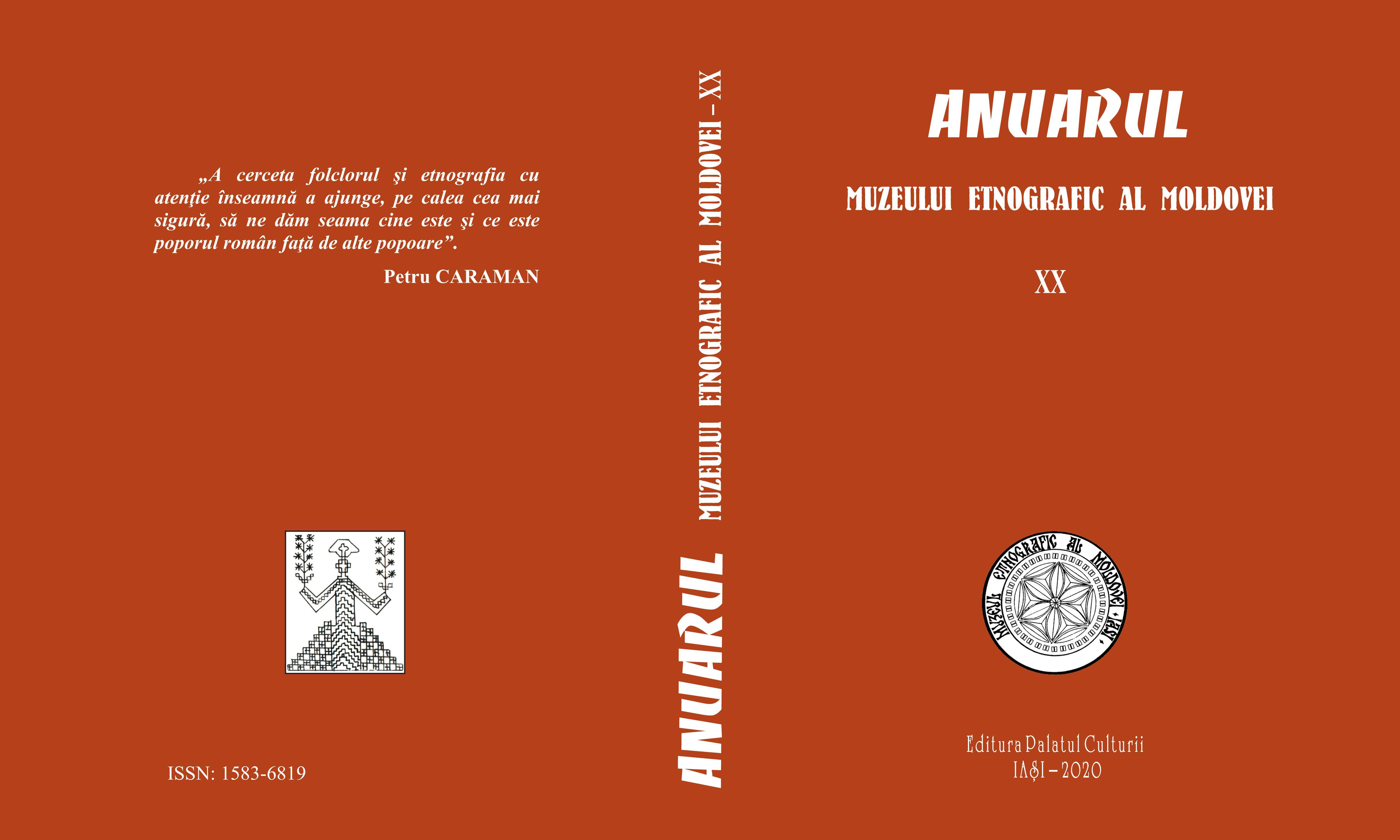 Bibliography of “The Yearly Review of the Ethnographic Museum of Moldavia”, XV-XX (2015-2020) Cover Image