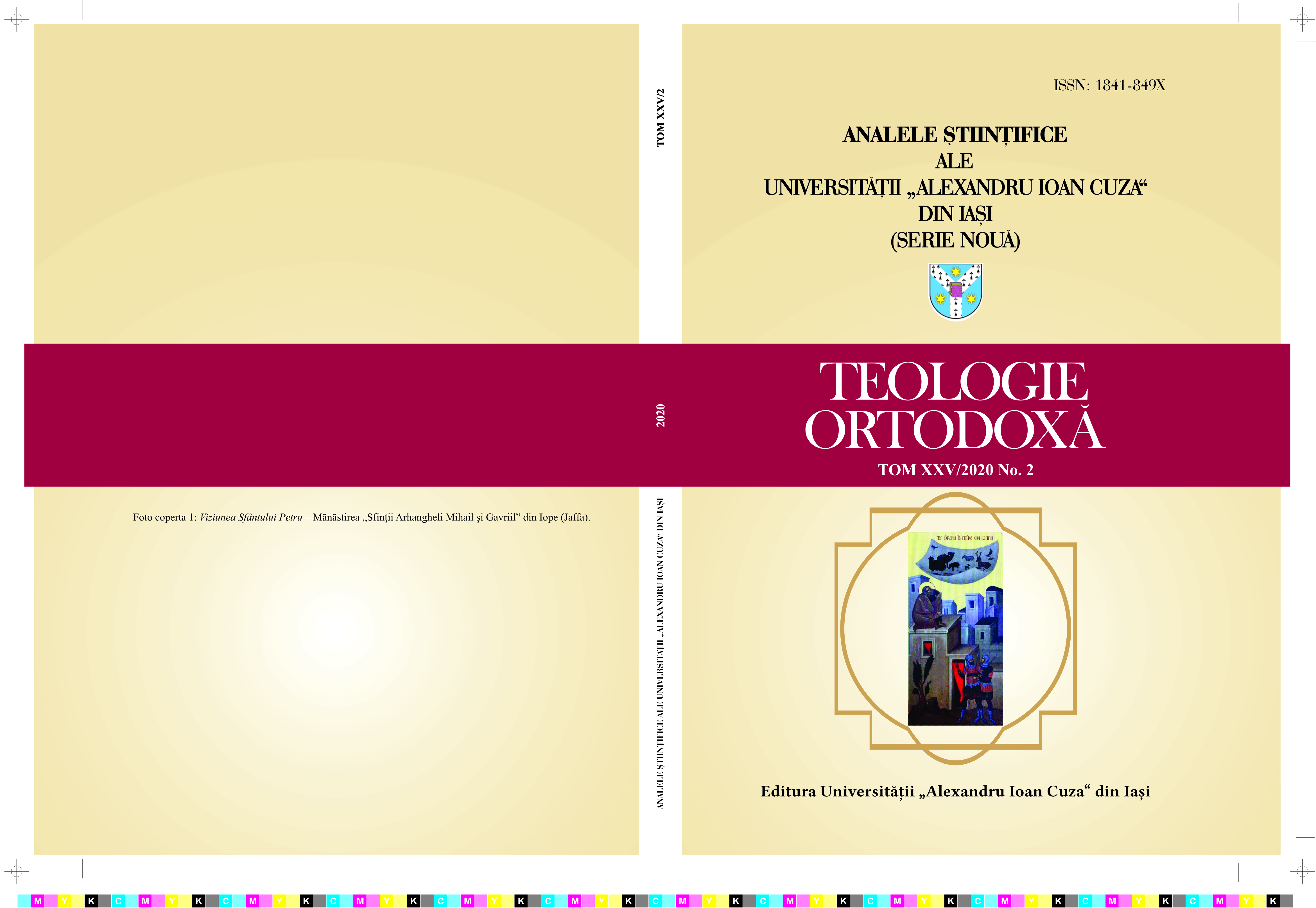 Assessment of the Influence of Maximus the Confessor’s
Mystagogia on 20th Century Romanian Ecclesiology
Case study: Dumitru Stăniloae’s Spirituality and
Communion in the Orthodox Liturgy Cover Image