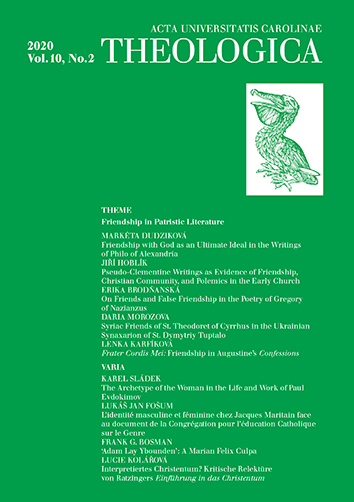 Frater cordis mei: Friendship in Augustine’s Confessions Cover Image