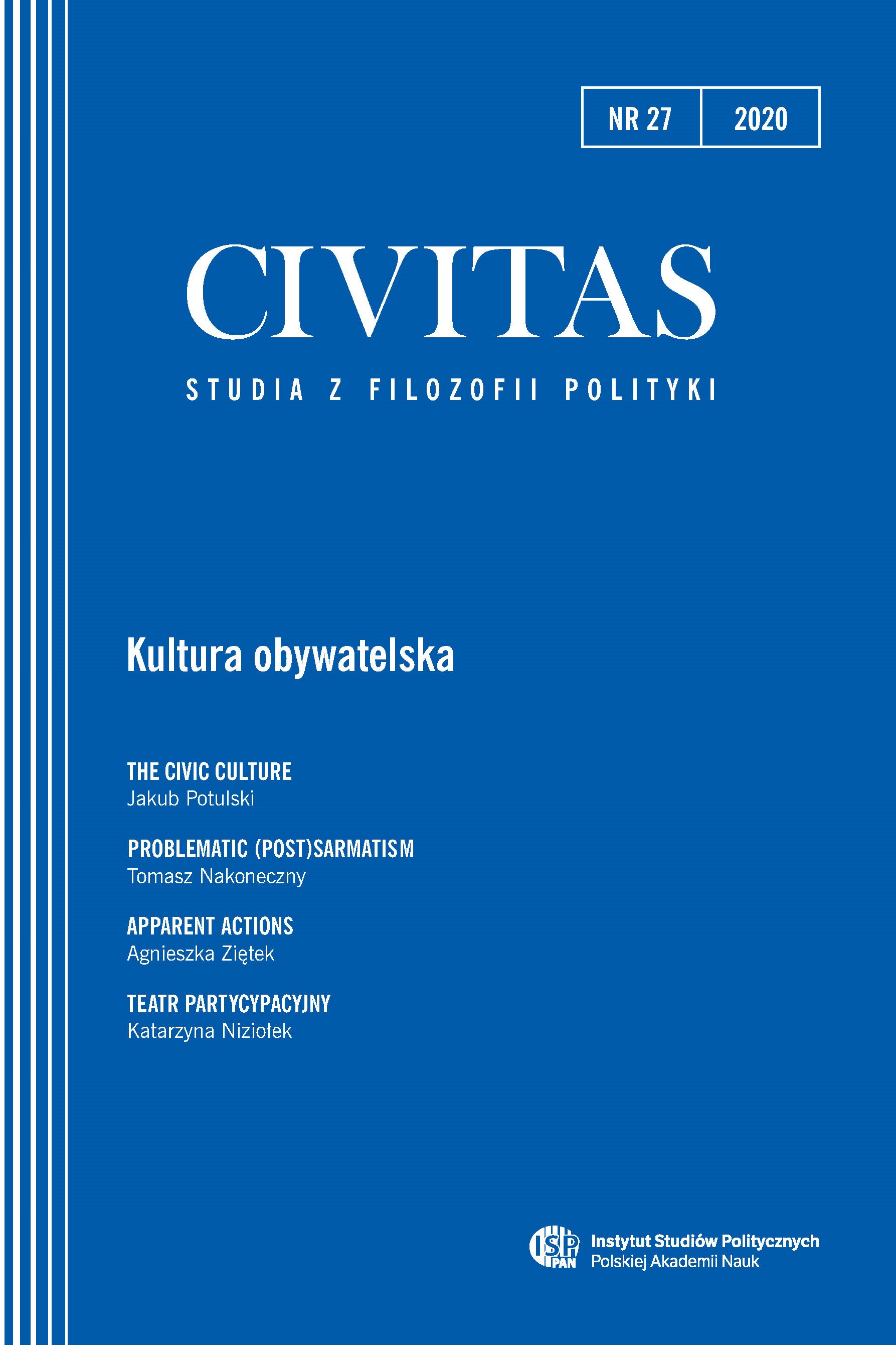 Sektor obywatelski i obywatelscy aktywiści w czasach „dobrej zmiany”. Dyskusje – napięcia – konflikty