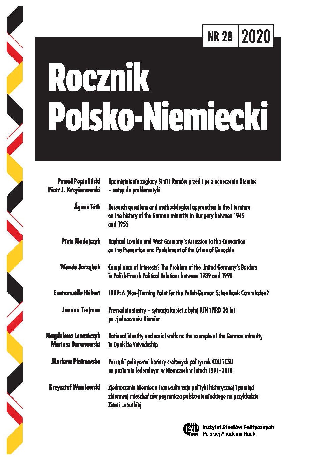 Compliance of Interests? The Problem of the United Germany’s Borders in Polish-French Political Relations between 1989 and 1990 Cover Image