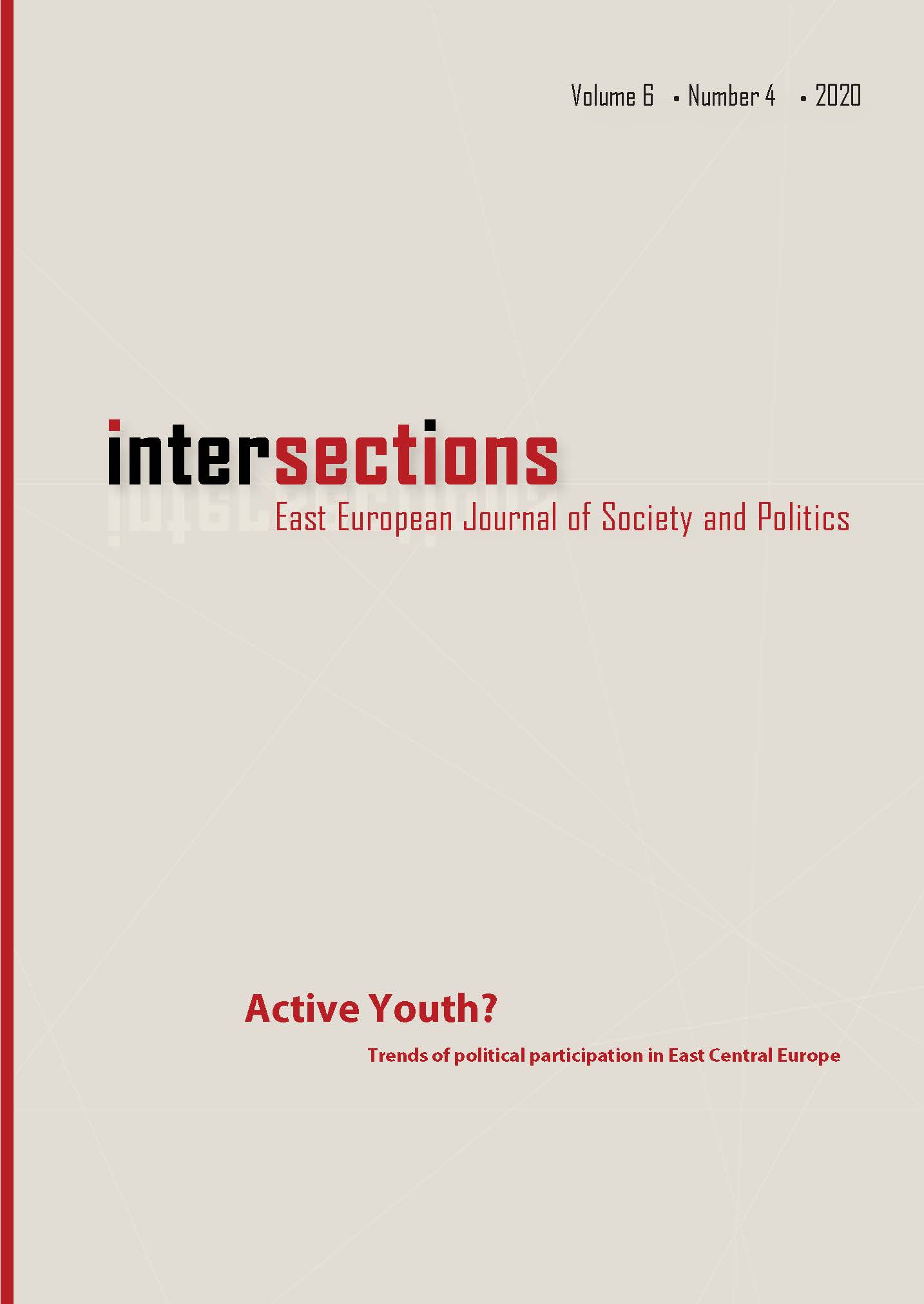 Sarah Pickard and ‎Judith Bessant (eds.) (2018) Young People Re-Generating Politics in Times of Crises. Cham: Palgrave Macmillan. 410 pages. Cover Image