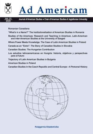 Canadian Studies: The Hungarian Contribution Cover Image