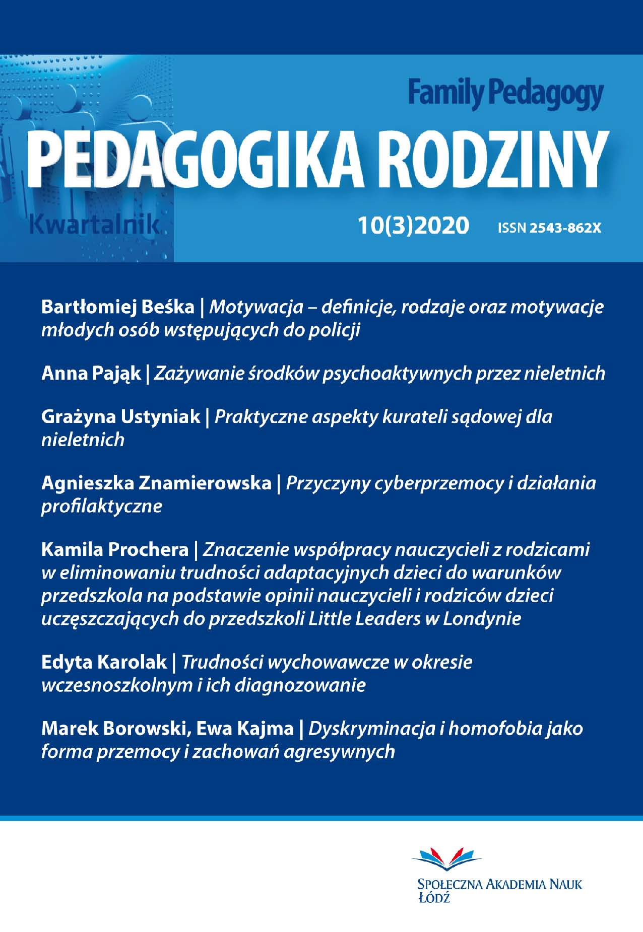 The Importance of Cooperation between Teachers
and Parents in Eliminating Difficulties in Adapting
Children to the Conditions of Kindergarten Based on
the Opinions of Teachers and Parents of Children
Attending the Little Leaders Kindergarten in Londo Cover Image