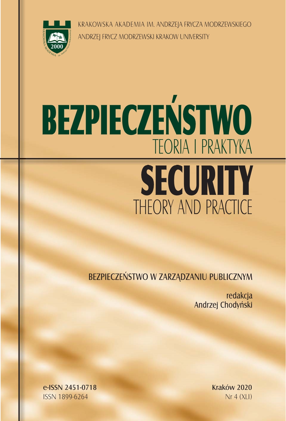 Paweł Szmitkowski, Zabezpieczenie logistyczne w sytuacjach kryzysowych - book review Cover Image