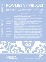 Collective work of the Department of Historical Sciences of the Institute for Historical and Social Sciences of the Croatian Academy of Sciences and Arts 37 (2019) Cover Image