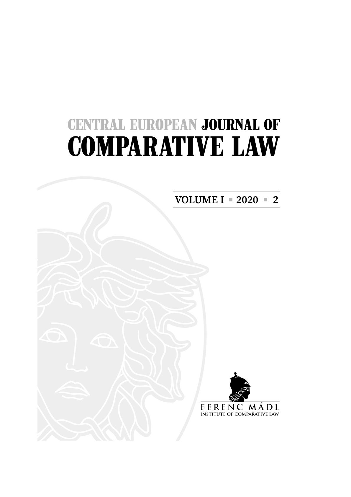 Restrictions of Fundamental Rights in Private Law Relations in the Special Legal Order, with Exceptional Regard to the Specific Circumstances Caused by the Epidemic Cover Image