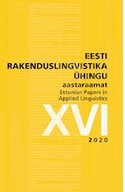 DIALOGUE ACTS AND ARGUMENTS IN RECORDS OF THE ESTONIAN PARLIAMENT: A PRELIMINARY STUDY Cover Image