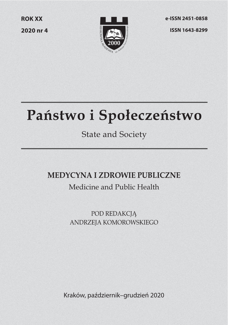 The Polish School of Medicine at the University of Edinburgh Cover Image