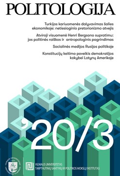 Atviroji visuomenė Henri Bergsono supratimu: jos politinės raiškos ir antropologinis pagrindimas