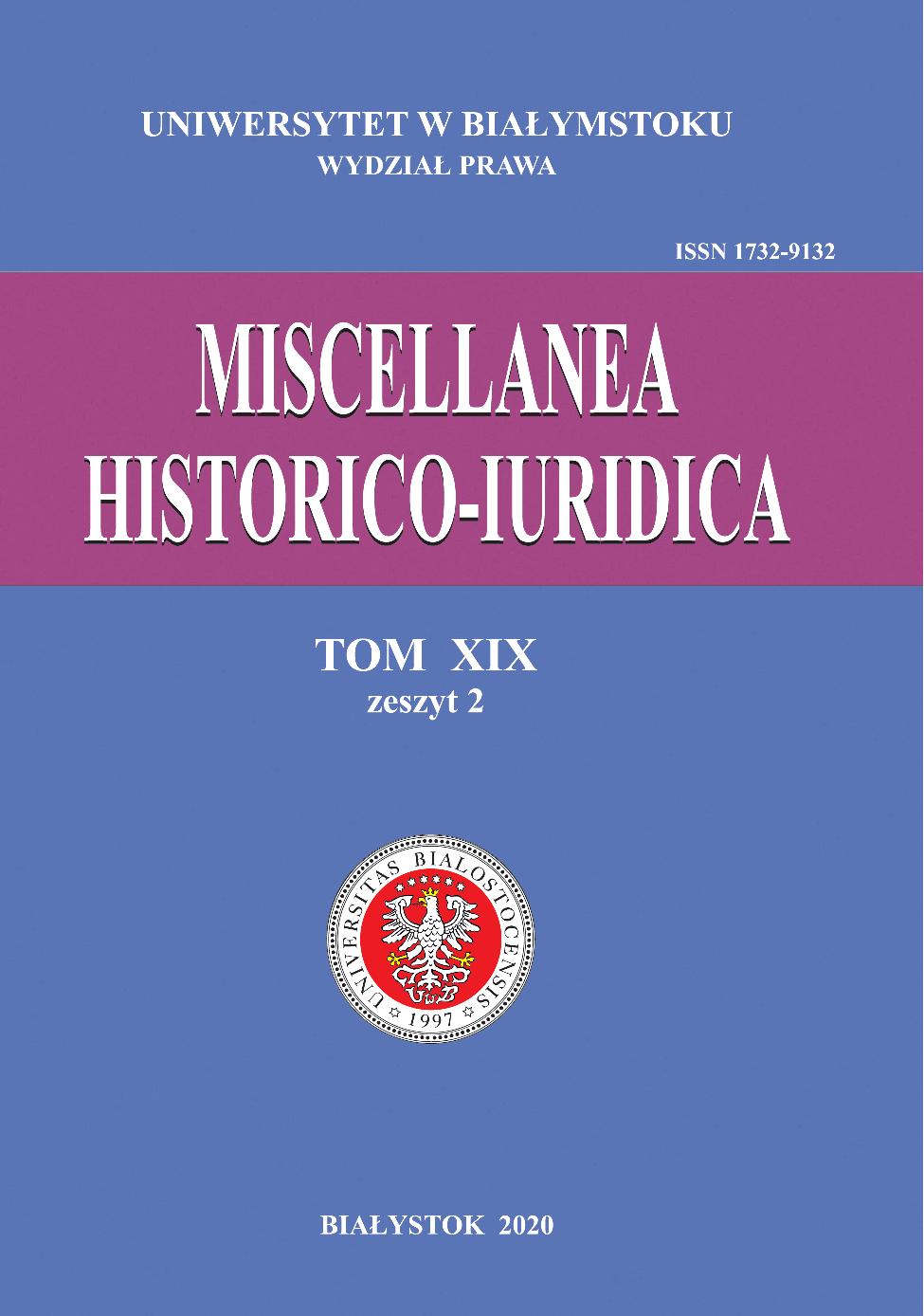 Women’s crime on Polish territories in the 19th and 20th century Cover Image
