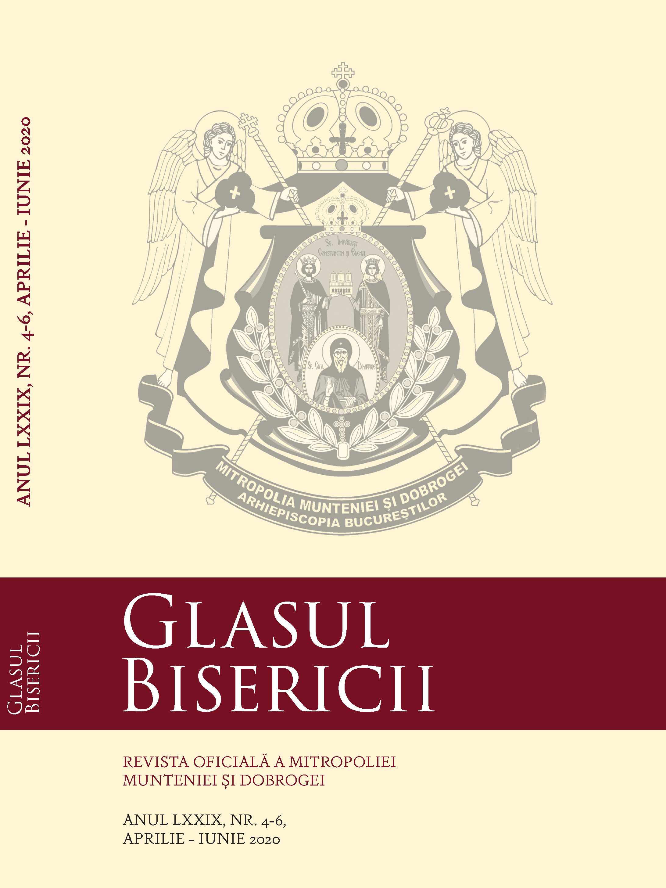 The pastoral letter of the Holy Synod of the Romanian Orthodox Church on the First Sunday of the Great Lent in the year 2020 Cover Image