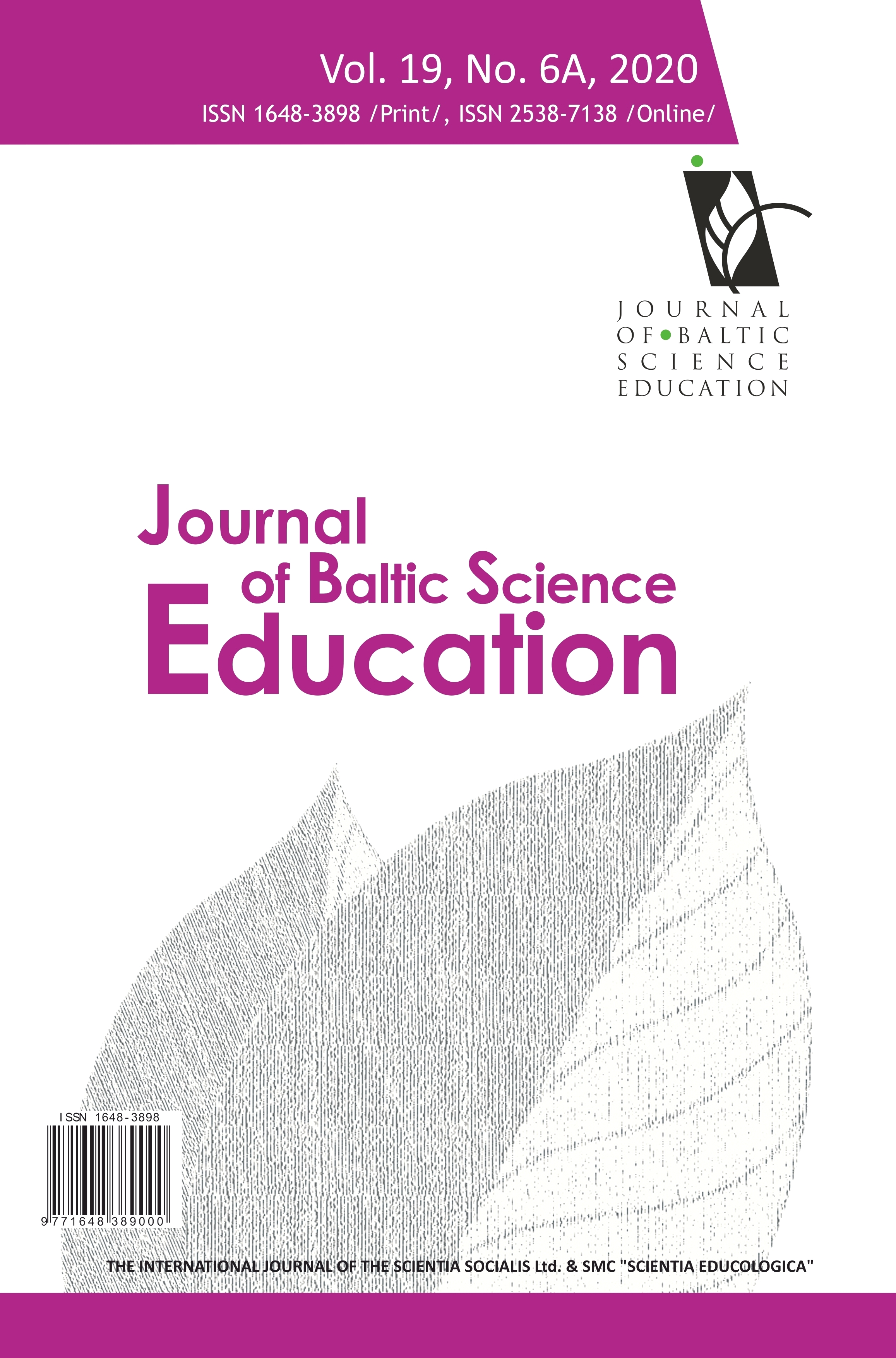 ASSESSING PRE-SERVICE TEACHERS’ RECEPTION AND ATTITUDES TOWARDS VIRTUAL LABORATORY EXPERIMENTS IN LIFE SCIENCES Cover Image