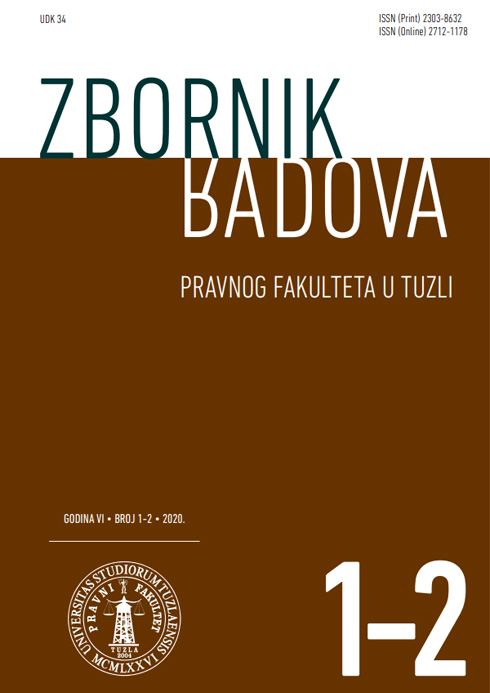 CRIMINAL LAW ASPECTS OF PROTECTION OF MINORS FROM DRUG ABUSE IN BOSNIA AND HERZEGOVINA Cover Image