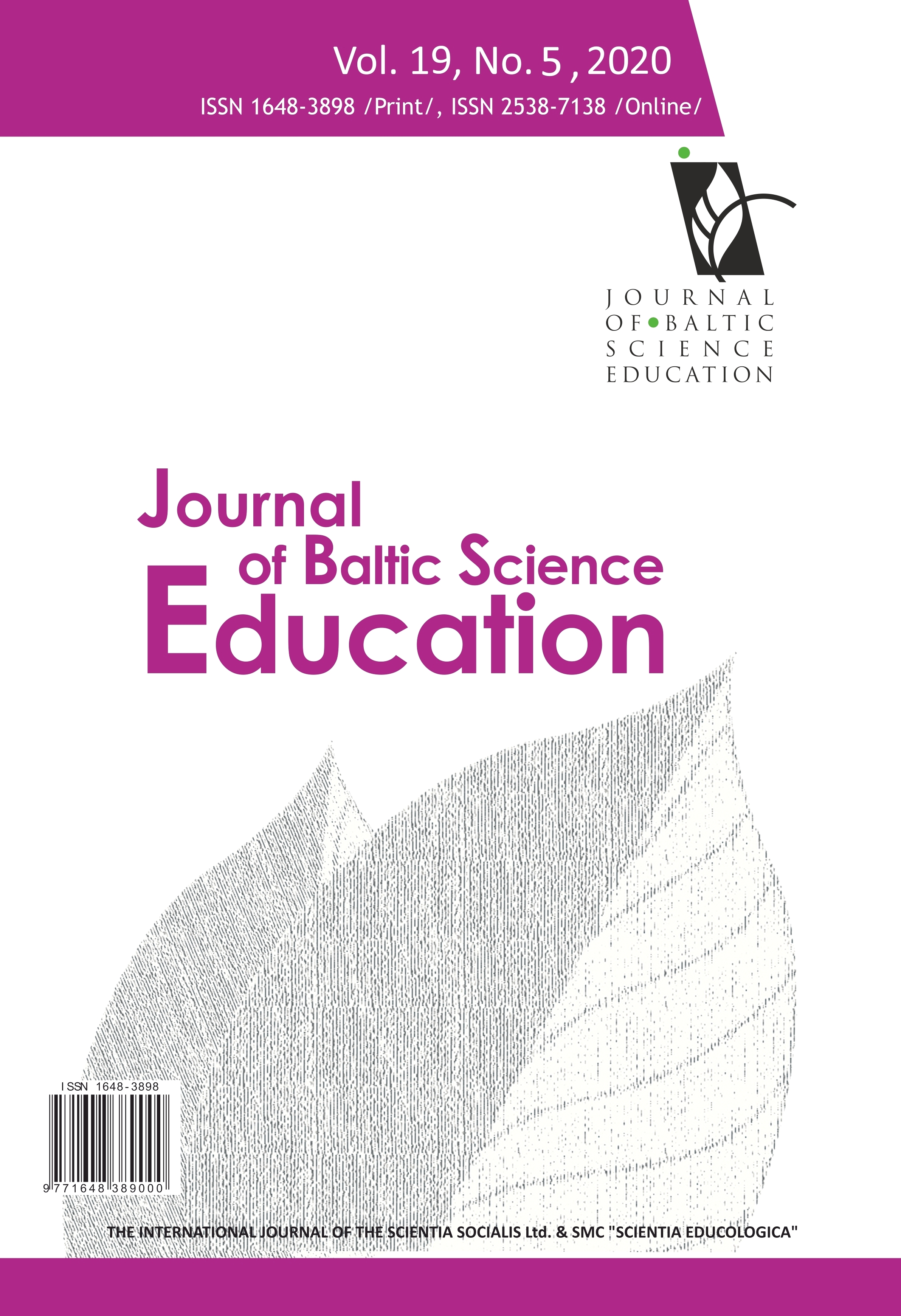 A COGNITIVE MODEL TO ANALYSE PHYSICS AND CHEMISTRY PROBLEM-SOLVING SKILLS: MENTAL REPRESENTATIONS IMPLIED IN SOLVING ACTIONS Cover Image