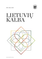 "LENKĖ" IN THE CORPUS OF THE CONTEMPORARY LITHUANIAN LANGUAGE Cover Image