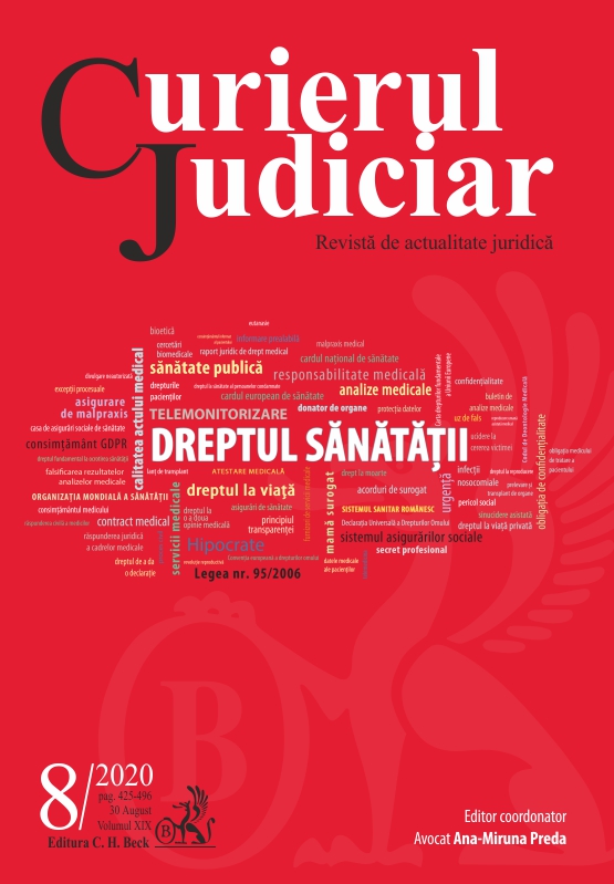 The right to die in Romania. Critical analysis of the crime of homicide at the request of the victim Cover Image