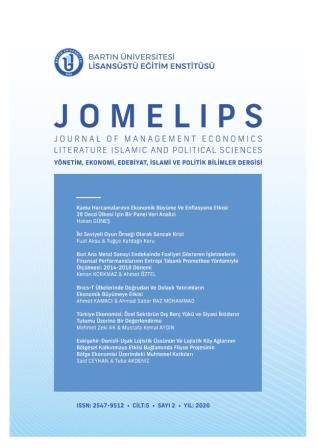 MEASUREMENT OF FINANCIAL PERFORMANCE OF ENTERPRISES OPERATING IN BIST MAIN METAL INDUSTRY INDEX BY ENTROPY-BASED PROMETHEE METHOD: 2014-2018 PERIOD Cover Image