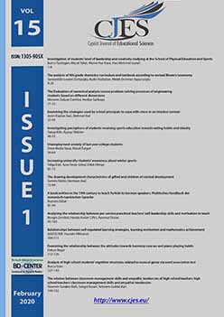 The drawing development characteristics of gifted and children of normal development Cover Image