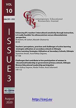 Teachers’ perceptions, practices and challenges of active learning strategies utilisation at secondary schools in Ethiopia: Active Learning Strategies Utilization at Secondary Schools, Ethiopia Cover Image