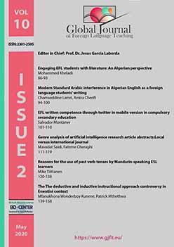 Genre analysis of artificial intelligence research article abstracts:Local versus international journal Cover Image