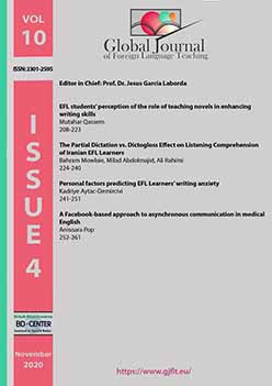 Partial Dictation vs. Dictogloss Effect on Listening Comprehension of Iranian EFL Learners Cover Image